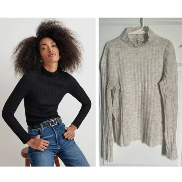 Madewell Alpaca-Blend Mock Neck Sweater - 29440 - Picture 1 of 12